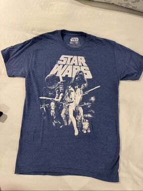 Star Wars Men's Graphic Tee - Dark Blue with White Print